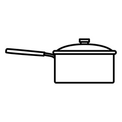 Pot kitchen utensil icon vector illustration graphic design
