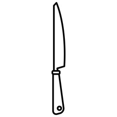 Kitchen knife utensil icon vector illustration graphic design