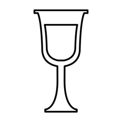Glass cup isolated icon vector illustration graphic design