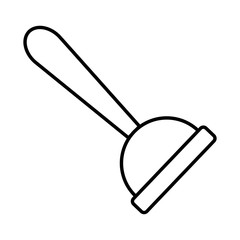 Toilet pump isolated icon vector illustration graphic design