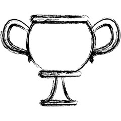 Obraz premium Trophy cup championship icon vector illustration graphic design