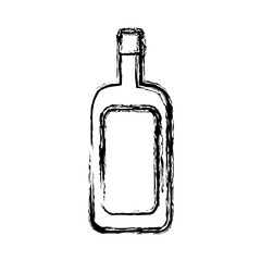 Wine glass bottle icon vector illustration graphic design