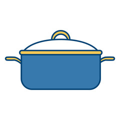 Pot kitchen utensil icon vector illustration graphic design