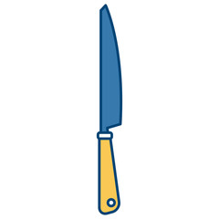 Kitchen knife utensil icon vector illustration graphic design