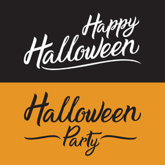 Happy Halloween Party Logo Design template. october 31 Happy Halloween Party Logo Design for Banner, Poster, card vector illustrator