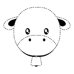 cartoon cow icon
