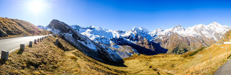 road at the grossglockner mountain