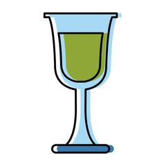 Glass cup isolated icon vector illustration graphic design