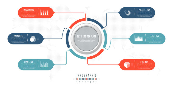 Vector timeline infographics for chart, diagram, web design, presentation, workflow layout