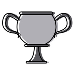 Trophy cup championship icon vector illustration graphic design
