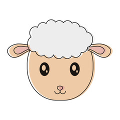 cartoon sheep icon