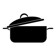 Pot kitchen utensil icon vector illustration graphic design