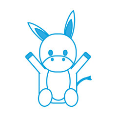 cartoon donkey icon