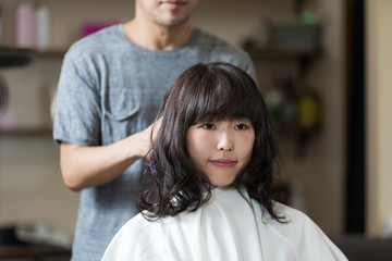 美容院・仕上げ
