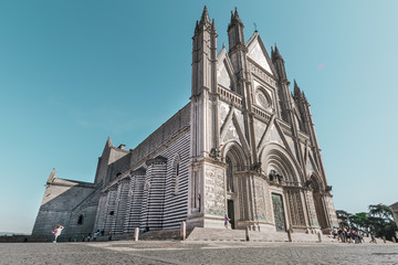 Orvieto, Italia - ottobre 2017 - vista sulla cattedrale