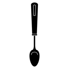 Spoon kitchen utensil icon vector illustration graphic design