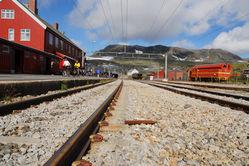 Mountain train station - 177389452