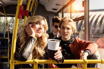 people in public transport