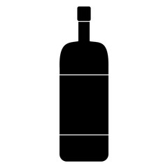 Wine glass bottle icon vector illustration graphic design