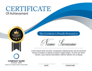 Vector certificate template