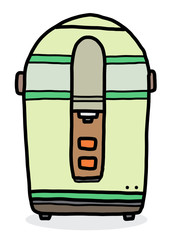 electric kettle / cartoon vector and illustration, hand drawn style, isolated on white background.