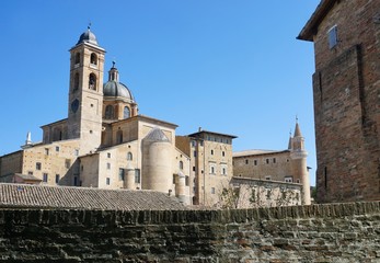 Obraz premium Walls of the ancient city of Urbino