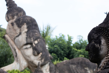 Wat Xieng Khuan Buddha park. Vientiane, Laos..