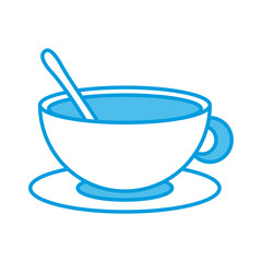 Cute porcelain mug icon vector illustration graphic design