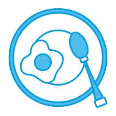 Obraz premium Dish and cutlery icon vector illustration graphic design