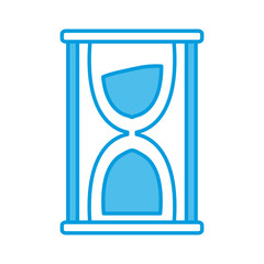 Hourglass sand timer icon vector illustration graphic design