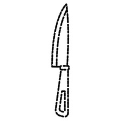 Kitchen knife utensil icon vector illustration graphic design