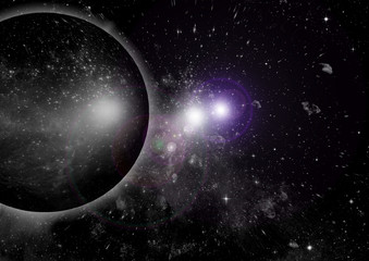 galaxy in a free space