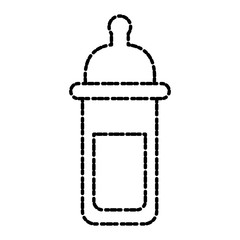 Feeding bottle isolated icon vector illustration graphic design