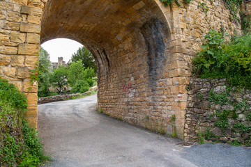 Domme. Porte d'entrée sur la ville. Dordogne. Nouvelle Aquitaine