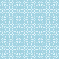 Light blue geometric ornament. Seamless pattern