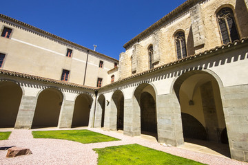 The benedictine Abbey of St Peter and St Paul in Caunes-Minervois, France, in the so-called Land of the Cathars