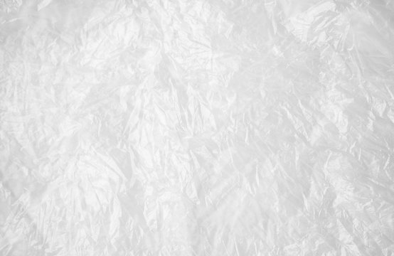 Transparent white cellophane or plastic, background