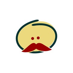 unique pizza logo illustration
