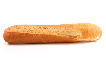 baguette isolated on white background