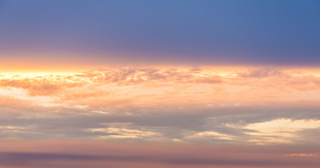 Sunset sky background.