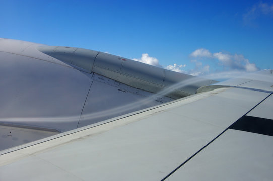 Flux d&rsquo;air sur une aile d&rsquo;avion