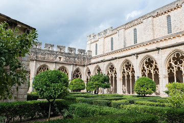 Fototapeta premium Details of the Monastery of Santes Creus 12th century Cistercian abbey (Tarragona-Spain)