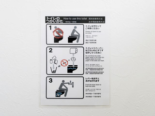 
How to use the toilet　トイレの使い方　訪日外国人向け　