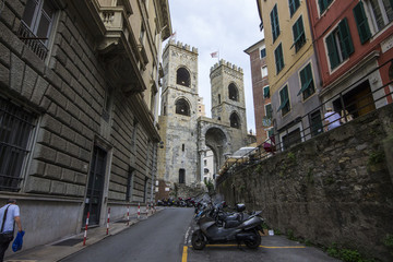 The medieval gates of Genoa, a rare survivor of the city's oldest buildings
