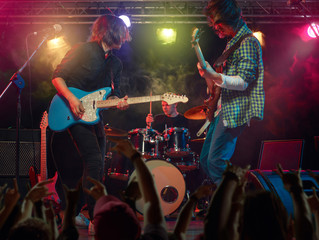 Obraz premium Rock concert at the club.