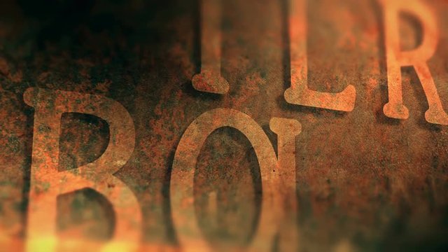 Change the different alphabet letters. 4K UHD video loop animated vintage background.