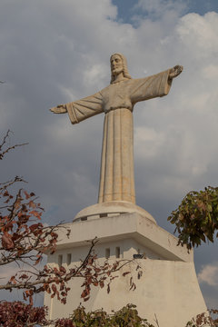 Famous Lubango landmark. King Christ.