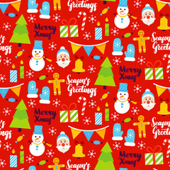Merry Xmas Seamless Pattern