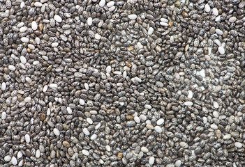 Background of chia seeds. Food.