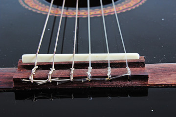 Art artsy music classic guitar instrumental play illustration pov photo in isolated white background